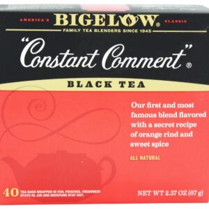 Comentário constante do chá preto - 40 Saquinhos de Chá Bigelow Tea