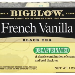 Baunilha francesa descafeinada de chá preto - 20 Saquinhos de Chá Bigelow Tea