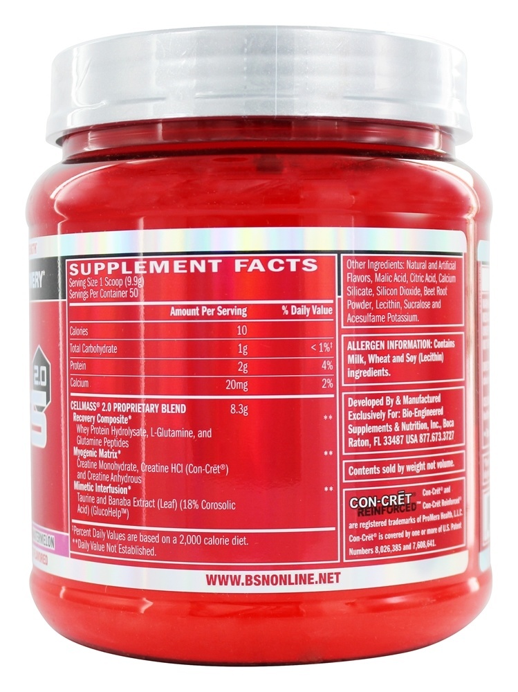 Cellmass 2.0 Força Avançada Melancia - 50 Porções - 1.06 lbs. BSN - Imagem 2