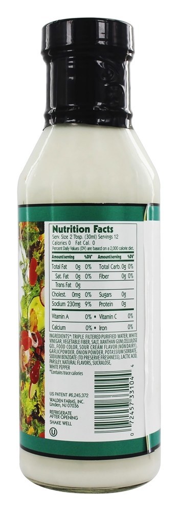 Caloria Livre Salada Curativo Rancho - 12 fl. oz. Walden Farms - Imagem 2