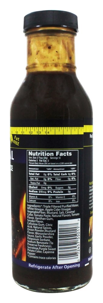 Caloria Livre Churrasco Molho Original - 12 fl. oz. Walden Farms - Imagem 2