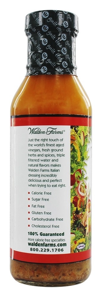 Caloria Livre Salada Curativo Italiano - 12 fl. oz. Walden Farms - Imagem 3