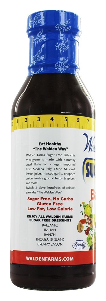 Vinagrete balsâmico com molho de salada sem açúcar - 12 fl. oz. Walden Farms - Imagem 3