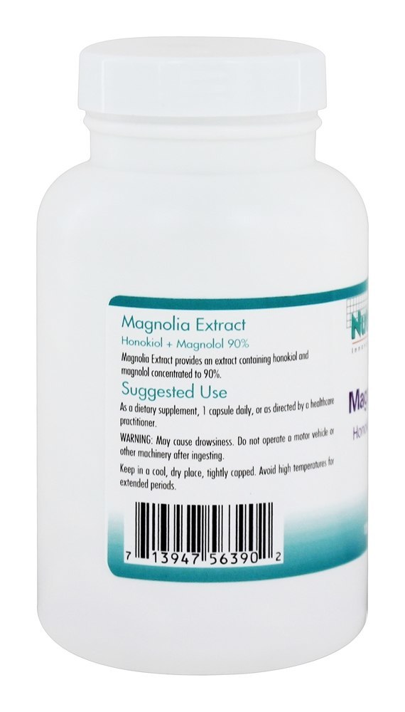 Extrato de Magnólia 200 mg. - Cápsulas vegetarianas 120 Nutricology - Imagem 3