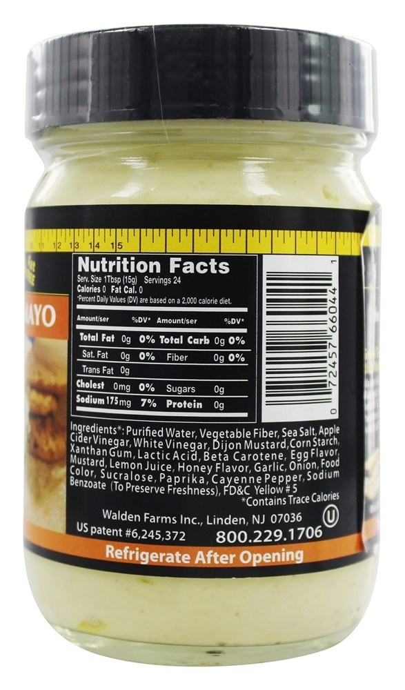 Mostarda de mel Mayo sem caloria - 12 fl. oz. Walden Farms - Imagem 2