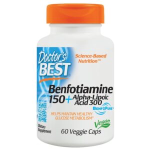 Benfotiamine + Alpha Ácido lipóico 150 mg / 300 mg - Cápsulas vegetarianas 60 Doctor's Best