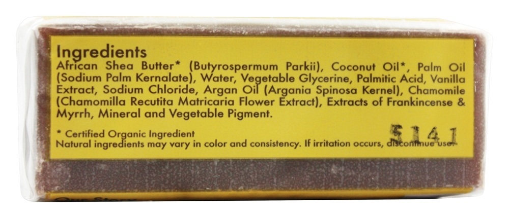 Óleo de karité cru, camomila e eczema de bebê Sabonete em barra com Frankincense & Myrrh - 5 oz. Shea Moisture - Imagem 2