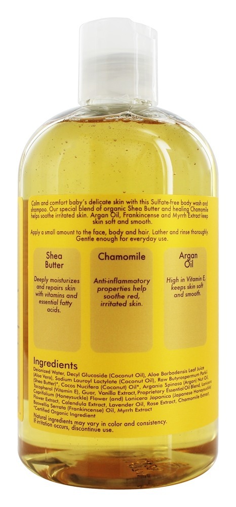 Chás, camomila e óleo de argan com Frankincense & Myrrh e xampu com - 13 fl. oz. Shea Moisture - Imagem 2