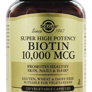 Comprar potência super alta de biotina 10000 mcg. - cápsulas vegetarianas 120 solgar preço no brasil biotina vitaminas e minerais suplemento importado loja 233 online promoção -