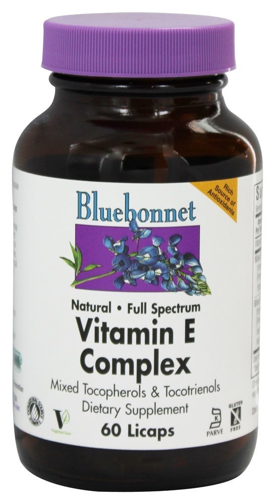 Complexo de Vitamina E - 60 Cápsulas Bluebonnet Nutrition líquido Bluebonnet Nutrition