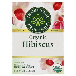 Comprar hibisco de chá de ervas orgânico - 16 saquinhos de chá traditional medicinals preço no brasil chás de hibisco chás e café suplemento importado loja 15 online promoção -
