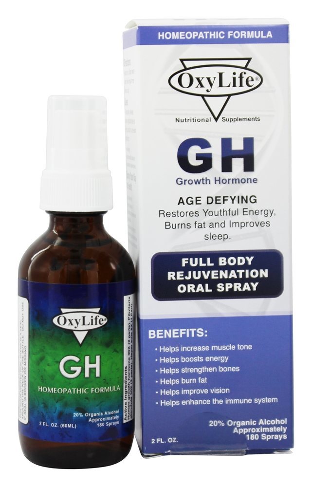 GH Hormônio do Crescimento Spray Oral - 2 fl. oz. OxyLife Products
