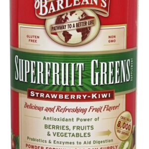 Superfruit Greens Fórmula em Pó Morango-Kiwi - 9.52 oz. Barlean's