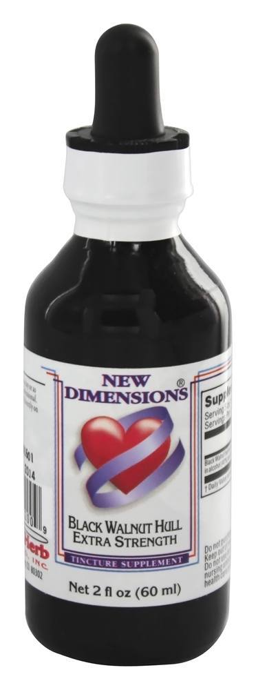 Novo Dimensões Tinturas Preto Nogueira Casco Extra Força - 2 oz. Kroeger Herbs