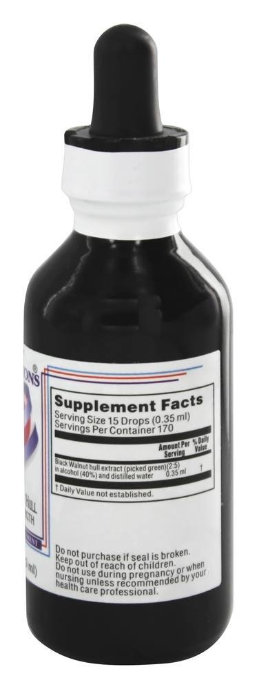 Novo Dimensões Tinturas Preto Nogueira Casco Extra Força - 2 oz. Kroeger Herbs - Imagem 2