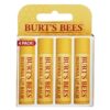 Comprar pacote de valor de bálsamo de cera de abelha sem sabor - 4 tubos burt's bees preço no brasil cuidados pessoais & beleza protetores labiais suplemento importado loja 1 online promoção -