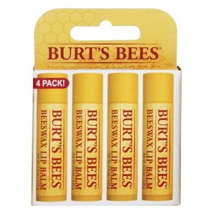 Comprar pacote de valor de bálsamo de cera de abelha sem sabor - 4 tubos burt's bees preço no brasil cuidados pessoais & beleza protetores labiais suplemento importado loja 19 online promoção -