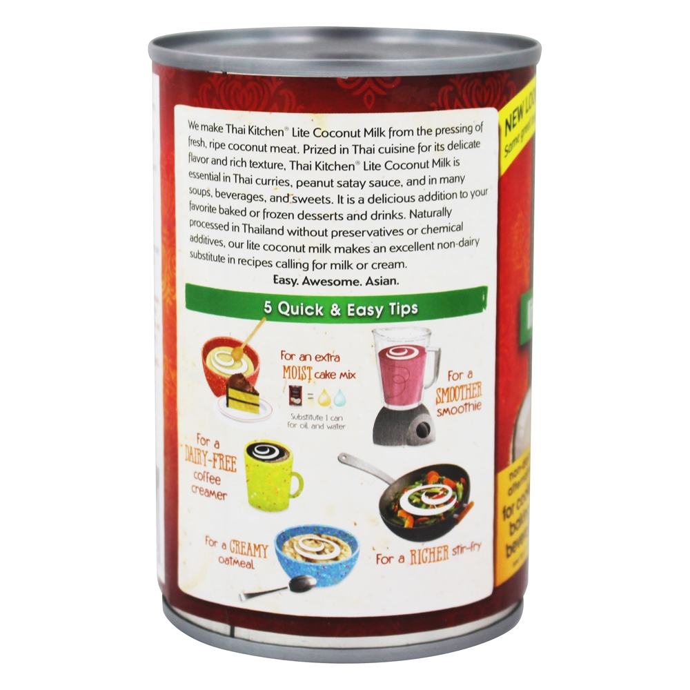 Leite De Coco Lite - 13.66 oz. Thai Kitchen - Imagem 3