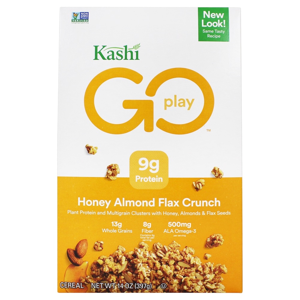 GoLean Crunch Cereal Mel Amêndoa Linho - 14 oz. Kashi