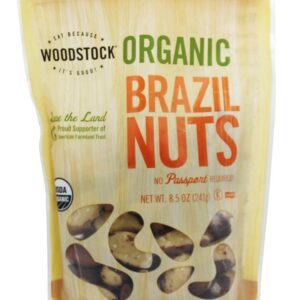 Comprar nozes brasileiras orgânicas - 8. 5 oz. Woodstock farms preço no brasil alimentos & lanches castanhas suplemento importado loja 5 online promoção -