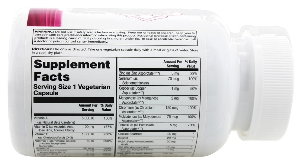 Multivitamínico Para Mulheres Um Por Dia - Cápsulas vegetarianas 90 Solaray - Imagem 2