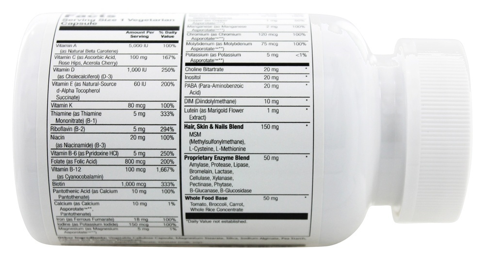 Multivitamínico Para Mulheres Um Por Dia - Cápsulas vegetarianas 90 Solaray - Imagem 3