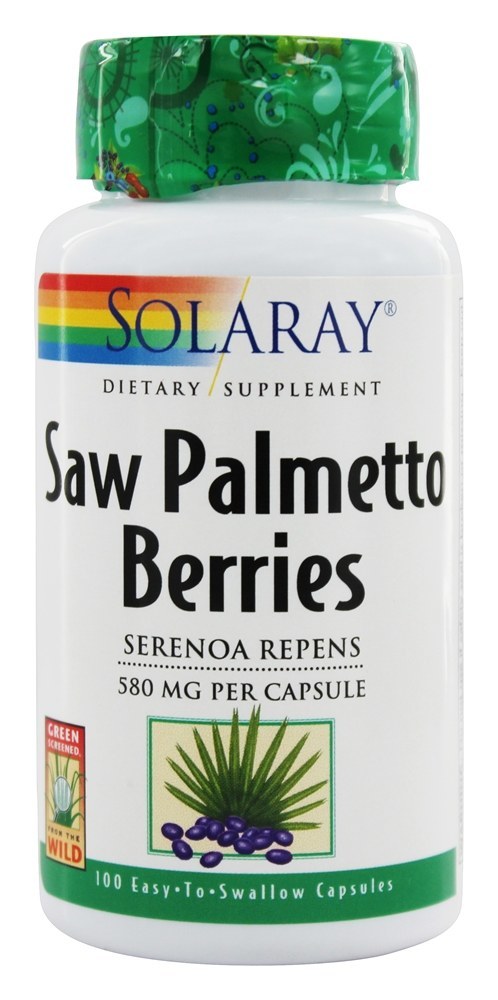 Frutos de Saw Palmetto 580 mg. - Cápsulas 100 Solaray