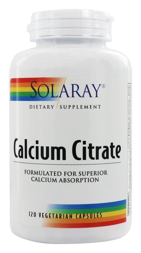 Citrato de Cálcio 1000 mg. - Cápsulas 120 Solaray