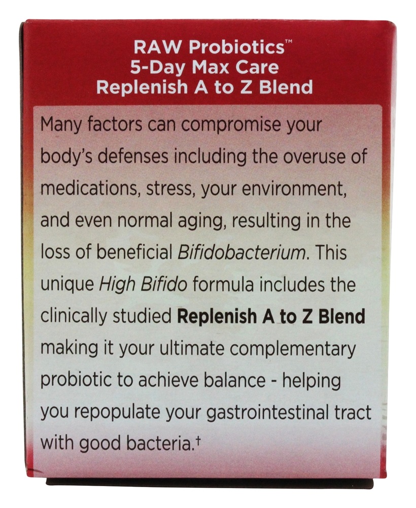 Raw Probiotics Cuidado Máximo em 5 Dias com 34 Cepas Probióticas 400 Bilhões de UFC - 2.4 oz. Garden of Life - Imagem 3