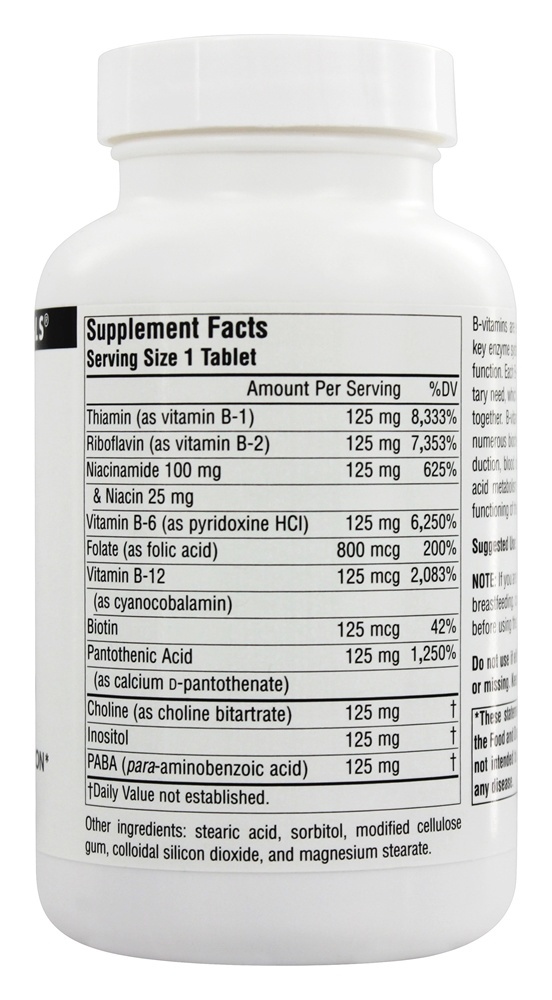 B125 - 90 Tablets Source Naturals - Imagem 2