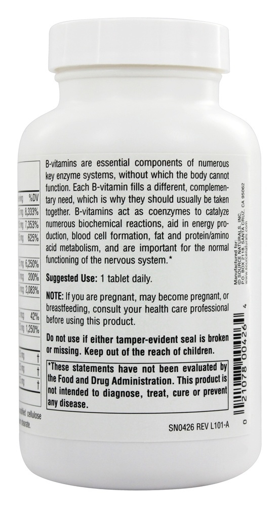 B125 - 90 Tablets Source Naturals - Imagem 3