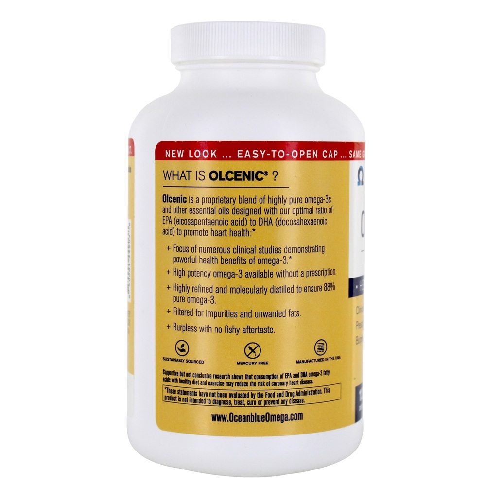 Omega-3 2100 Sabor Natural de Laranja 2100 mg. - 120 Softgels Oceanblue - Imagem 3