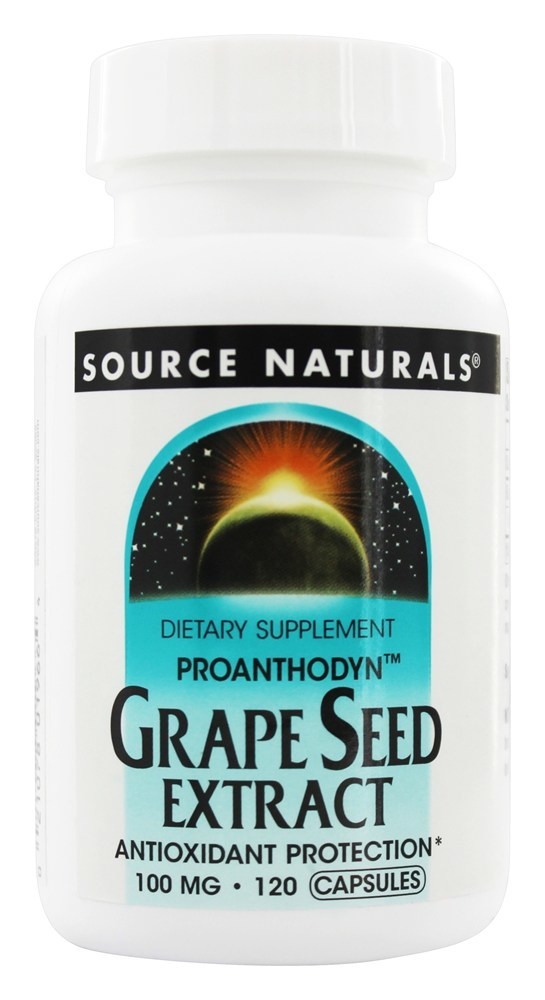 Extrato de Semente de Uva Proanthodyn 100 mg. - Cápsulas 120 Source Naturals