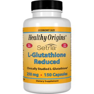 Setria L-Glutationa Reduzida 250 mg. - Cápsulas 150 Healthy Origins