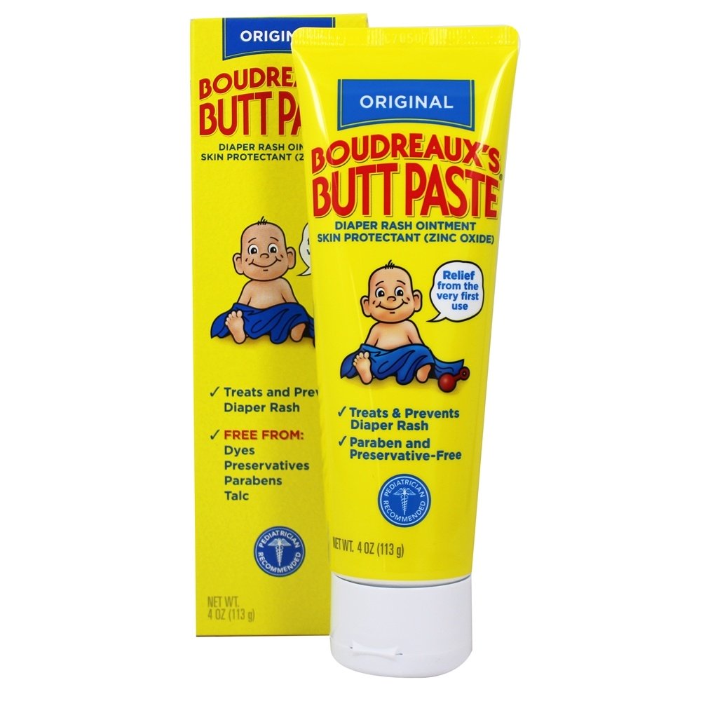 Protector original da pele da pomada do prurido da fralda - 4 oz. Boudreaux's Butt Paste