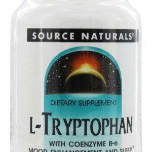 L-triptofano com coenzima B6 500 mg. - 120 Tablets Source Naturals