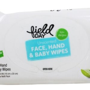 Comprar toalhetes para rosto, mão e bebê sem cheiro - 72 limpe (s) field day preço no brasil lenços umedecidos para bebês saúde de crianças & bebês suplemento importado loja 13 online promoção -