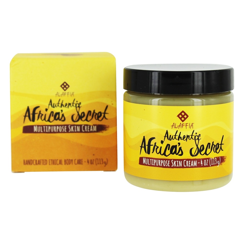 Creme de pele multiuso da Authentic Africa's Secret All-In-1 Skin Treatment - 4 oz. Alaffia