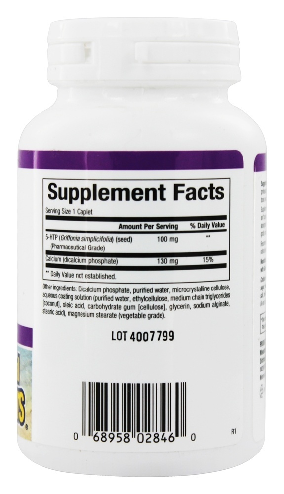Stress-Relax 5-HTP para o Bem-Estar Emocional 100 mg. - 120 Comprimidos com Natural Factors entérico Natural Factors - Imagem 2