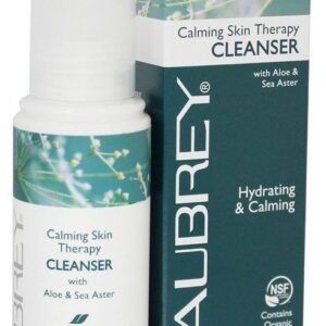 Calmante pele terapia limpador com Aloe & Sea Aster - 3.4 fl. oz. (Anteriormente loção de limpeza facial Vegecol) Aubrey Organics