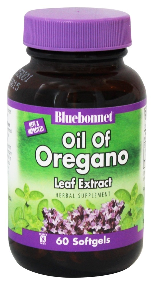 Óleo de extrato de folha de orégano 150 mg. - 60 Softgels Bluebonnet Nutrition