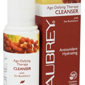 Limpador de terapia antienvelhecimento com espinheiro marítimo - 3.4 fl. oz. (Anteriormente loção de limpeza facial para chá verde) Aubrey Organics