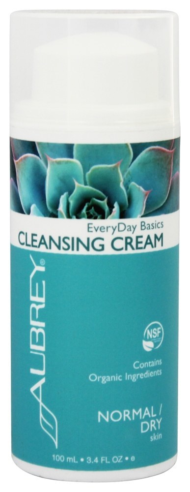 EveryDay Basics Creme de Limpeza Para Pele Normal / Seca - 3.4 fl. oz. Aubrey Organics