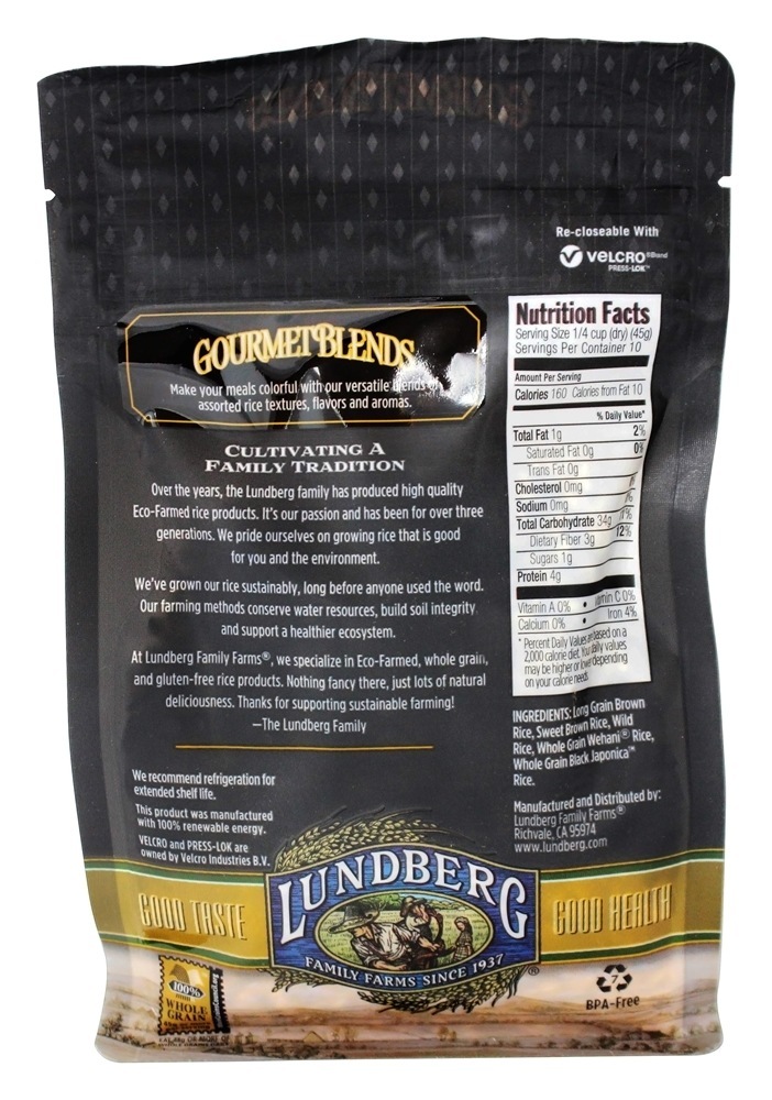 Arroz de mistura selvagem - 16 oz. Lundberg - Imagem 2