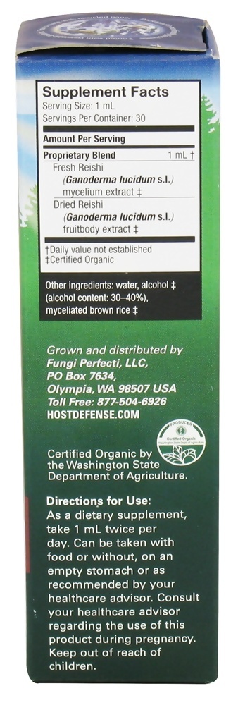 Extrato de Reishi - 1 oz. Host Defense - Imagem 2