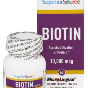 Comprar biotina instante dissolver 10000 mcg. - 60 tablet (s) superior source preço no brasil biotina vitaminas e minerais suplemento importado loja 151 online promoção -