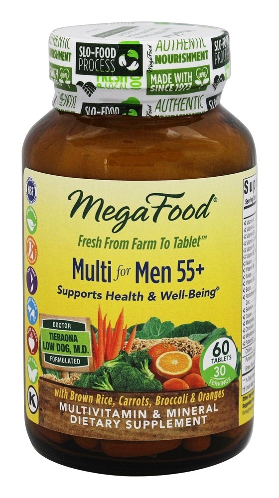 Multi Para Homens 55+ - 60 comprimidos anteriormente com mais de 55 multivitamínicos MegaFood
