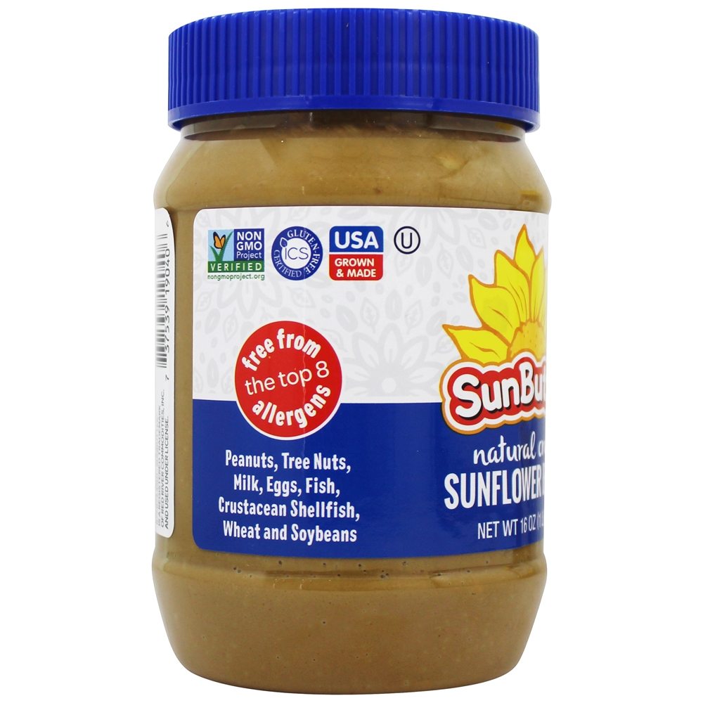 Manteiga De Girassol Natural Crunch - 16 oz. SunButter - Imagem 4