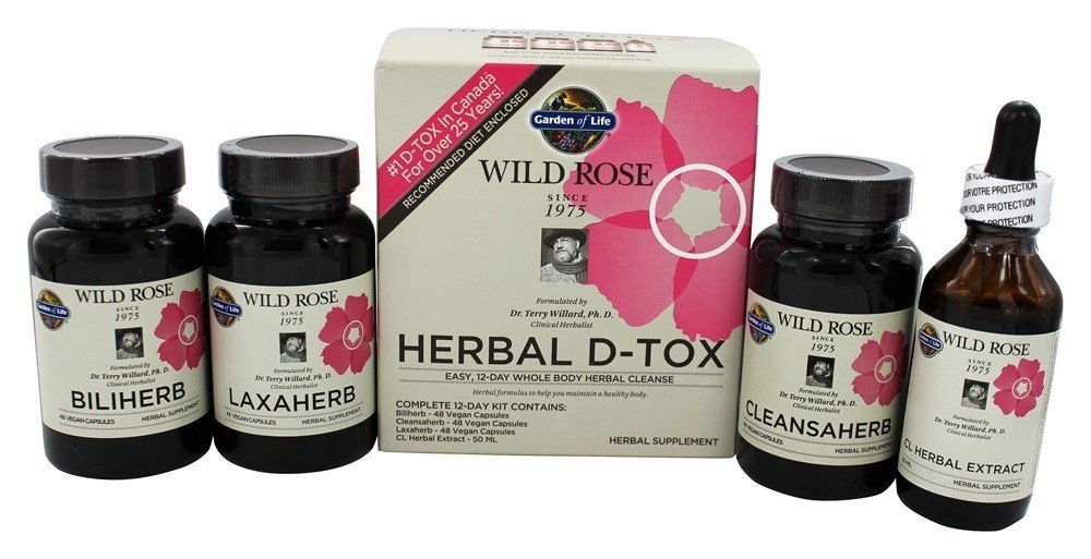 Kit completo de 12 dias para ervas selvagens D Tox Garden of Life