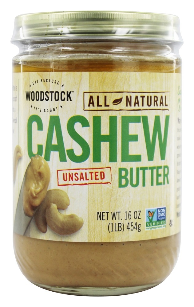Manteiga De Caju Todo-Natural Sem Sal - 16 oz. Woodstock Farms